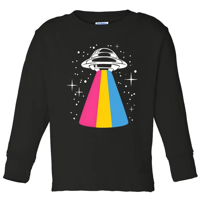 Pan Spaceship Pansexual Pride Lgbt Lgbtq Month Toddler Long Sleeve Shirt