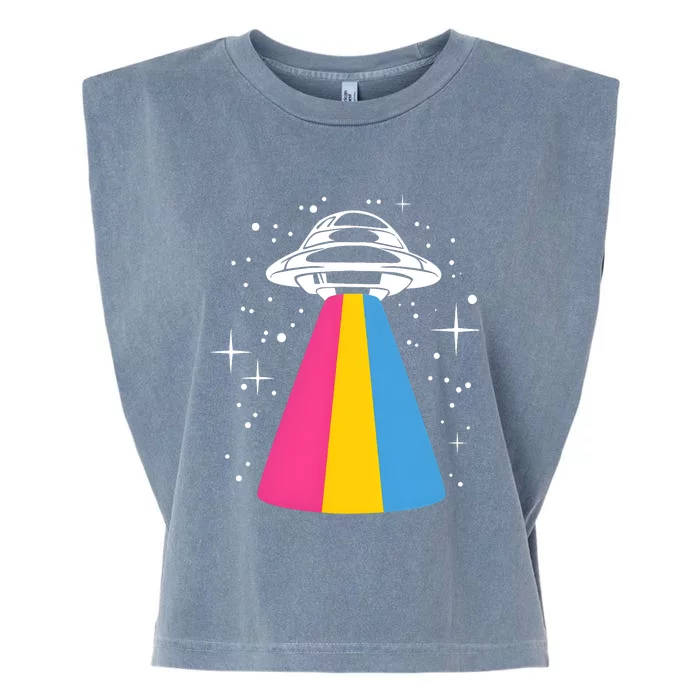 Pan Spaceship Pansexual Pride Lgbt Lgbtq Month Garment-Dyed Women's Muscle Tee