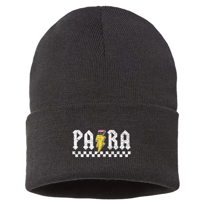 Para Squad Paraprofessional Para Teacher Sustainable Knit Beanie