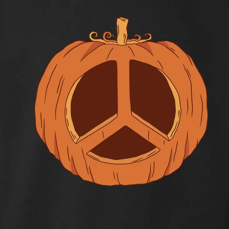 Peace Symbol Pumpkin Holiday Toddler Hoodie