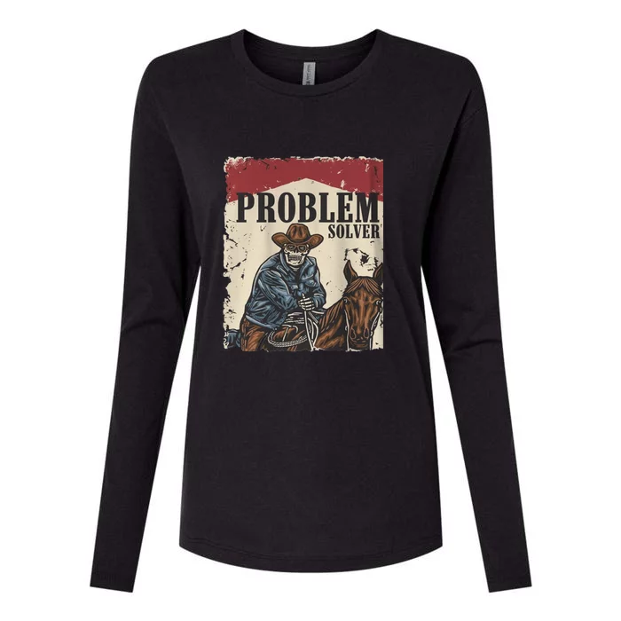 Problem Solver Womens Cotton Relaxed Long Sleeve T-Shirt