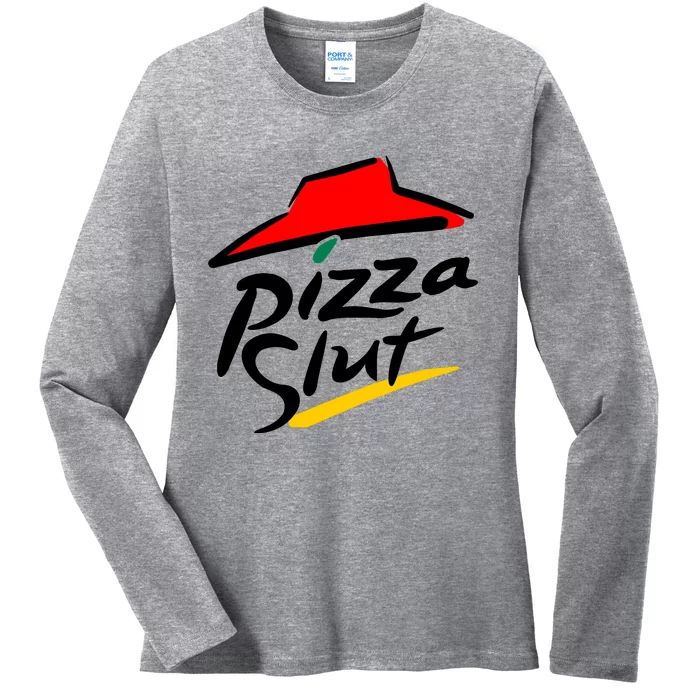 Pizza Slut Ladies Long Sleeve Shirt