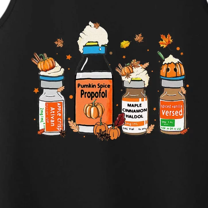 Pumpkin Spice Propofol Ativan Versed Haldol Halloween Nurse Performance Tank