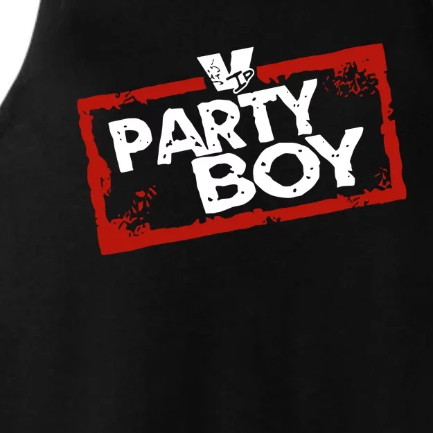 Phreshboyswag Store Party Boy Ladies Tri-Blend Wicking Tank