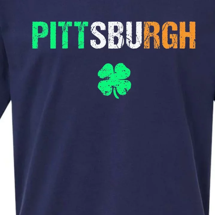 Pittsburgh Saint Patrick's Day Saint Pattys Day Sueded Cloud Jersey T-Shirt