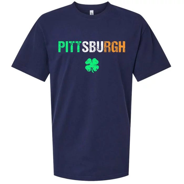 Pittsburgh Saint Patrick's Day Saint Pattys Day Sueded Cloud Jersey T-Shirt