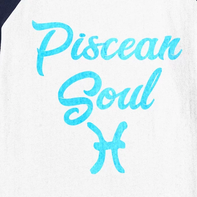 Piscean Soul Pisces Horoscope Zodiac Sign February Birthday Gift Baseball Sleeve Shirt