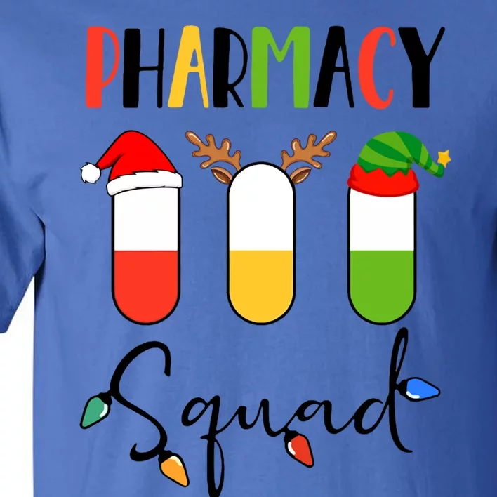 Pharmacy Squad Pills Santa Elf Reindeer Pharmacist Xmas Gift Tall T-Shirt