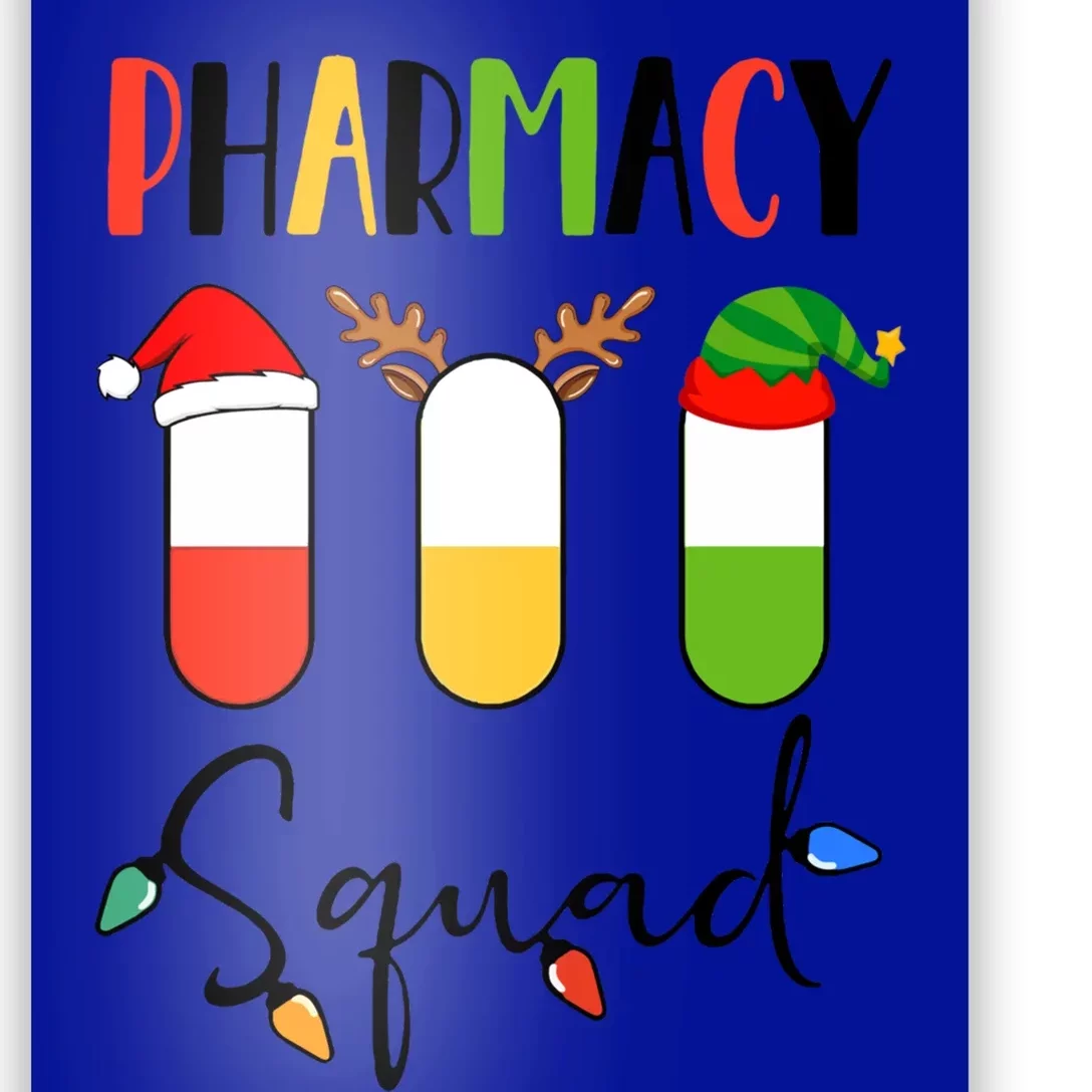 Pharmacy Squad Pills Santa Elf Reindeer Pharmacist Xmas Gift Poster