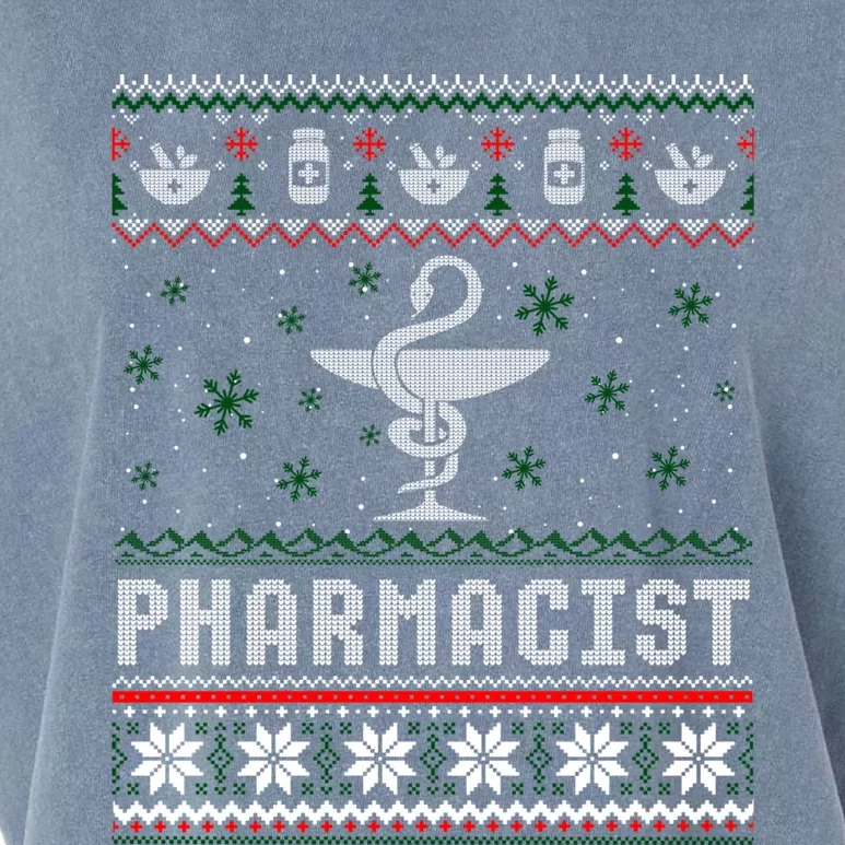 Pharmacy Student Pharmacist Ugly Christmas Xmas Sweater Gift Garment-Dyed Women's Muscle Tee