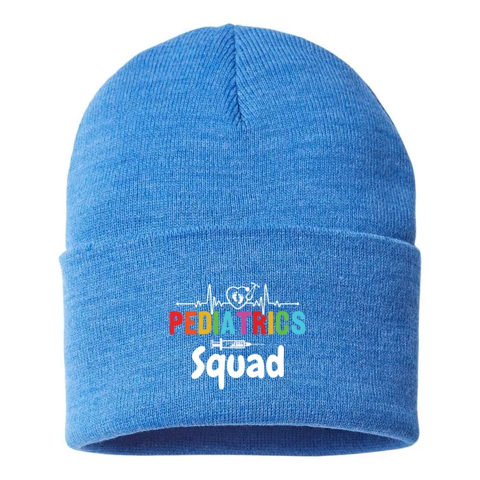 Pediatrics Squad Pediatrician Pediatric Nurse Meaningful Gift Sustainable Knit Beanie