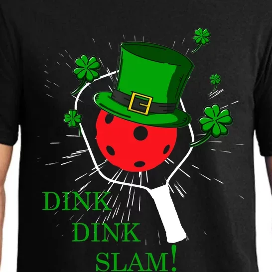 Pickleball St Patricks Day Leprechaun Dink Dink Slam Pajama Set