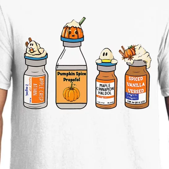 Pumpkin Spice Propofol Ativan Versed Haldol Nurse Halloween Pajama Set