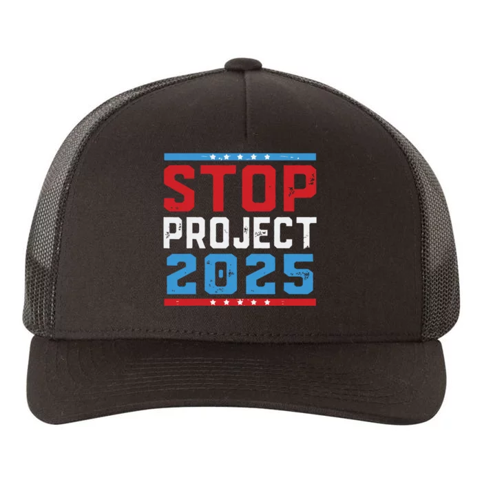 Prodemocracy Stop Project 2025 Presidential Election 2024 Yupoong Adult 5-Panel Trucker Hat