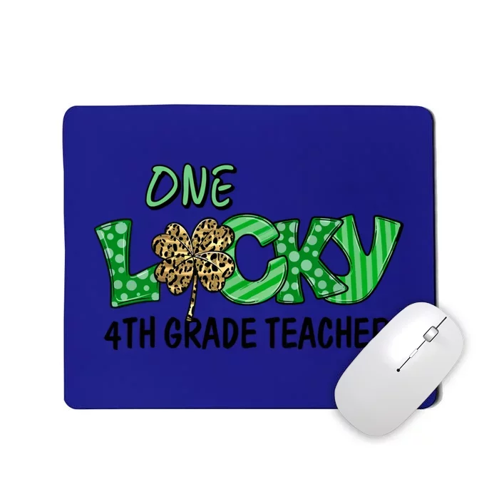 Ph St Patricks Day Gift For 4th Grade Teacher One Lucky Gift Mousepad