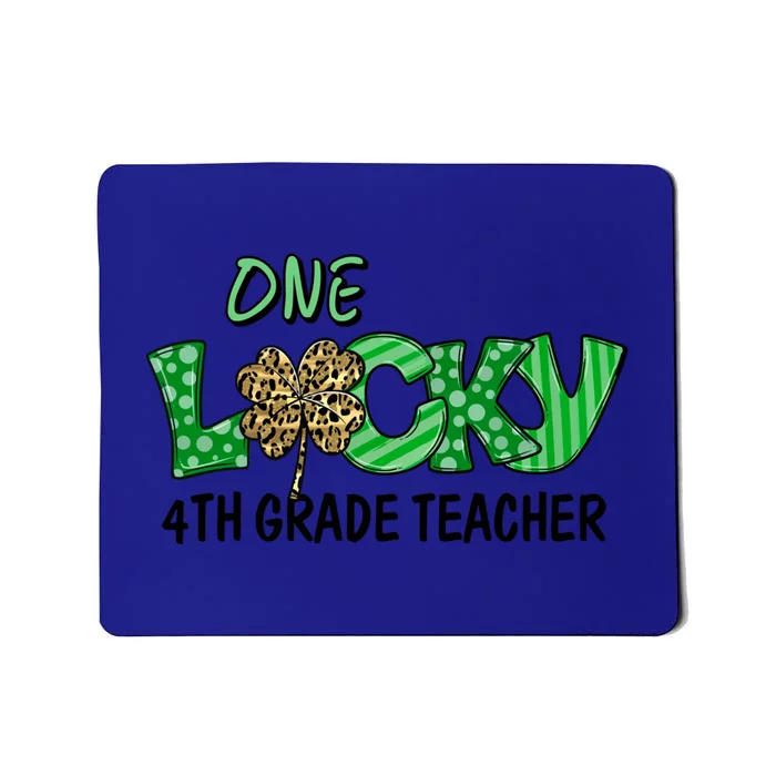 Ph St Patricks Day Gift For 4th Grade Teacher One Lucky Gift Mousepad