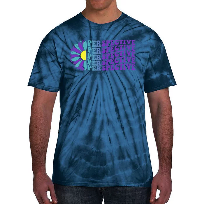 Perspective Suicide Prevention Awareness Sunflower Tie-Dye T-Shirt