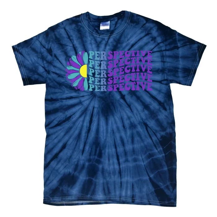 Perspective Suicide Prevention Awareness Sunflower Tie-Dye T-Shirt