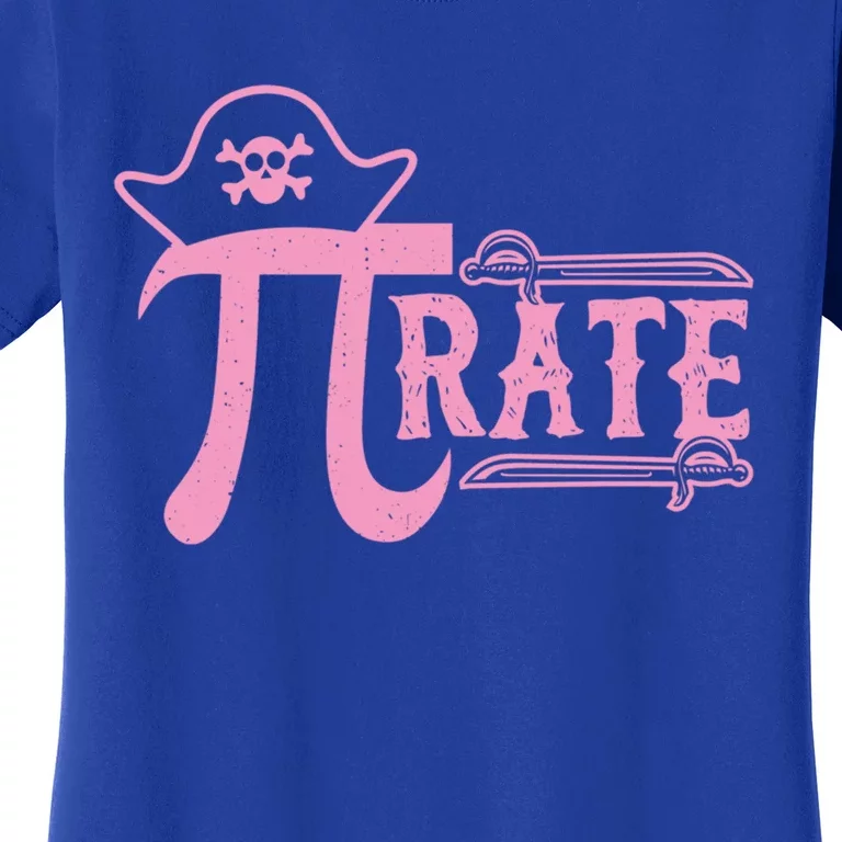 Pi Symbol Pirate National Pi Day Funny Hat Math Teacher Nerd Gift Women's T-Shirt