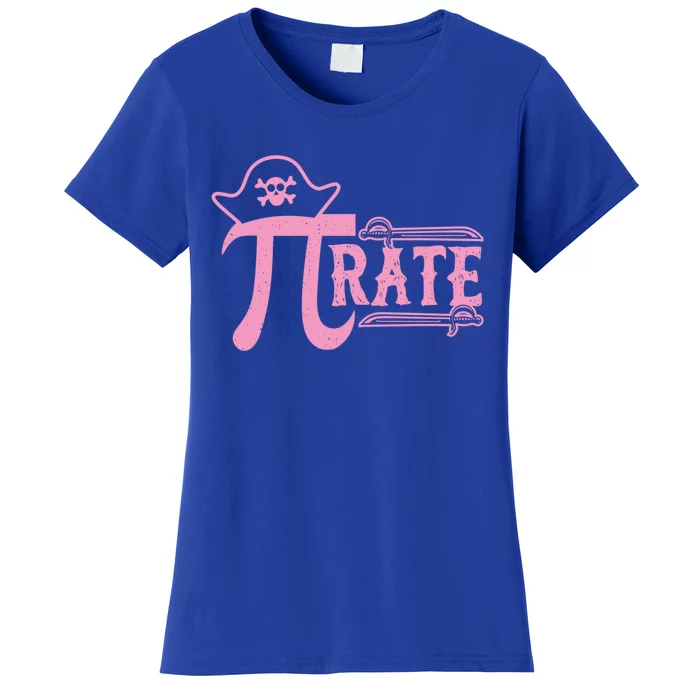 Pi Symbol Pirate National Pi Day Funny Hat Math Teacher Nerd Gift Women's T-Shirt