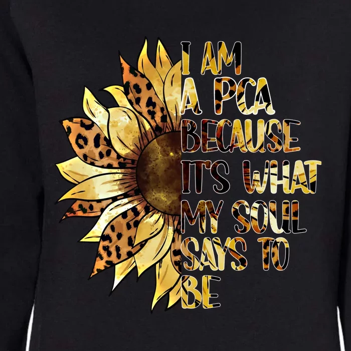 Pca Sunflower Patient Care Assistant Pca Nurse Medical Great Gift Womens California Wash Sweatshirt