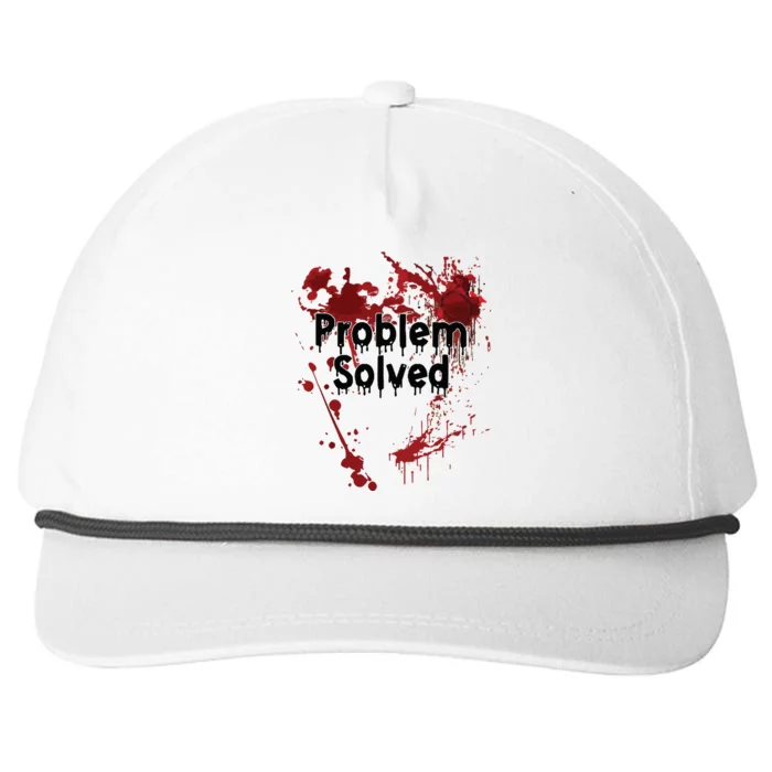 Problem Solved Snapback Five-Panel Rope Hat