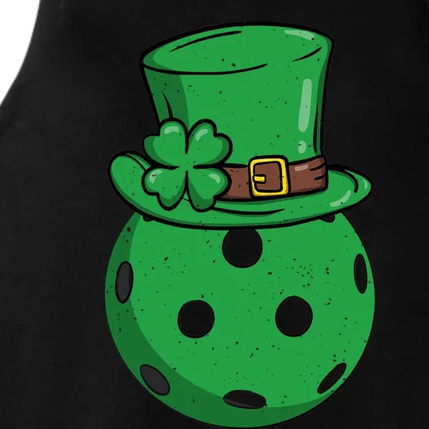 Pickleball St Patricks Day Lucky Pickleball Player Premium Ladies Tri-Blend Wicking Tank