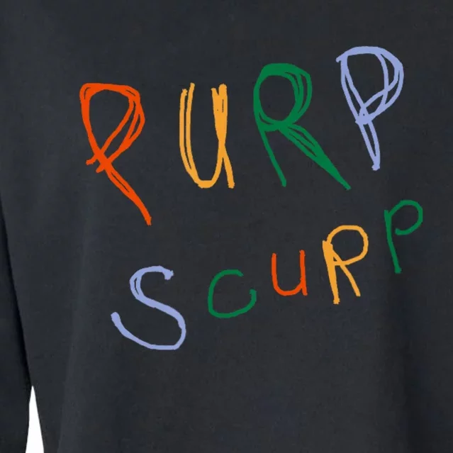 Purp Scurp Cropped Pullover Crew