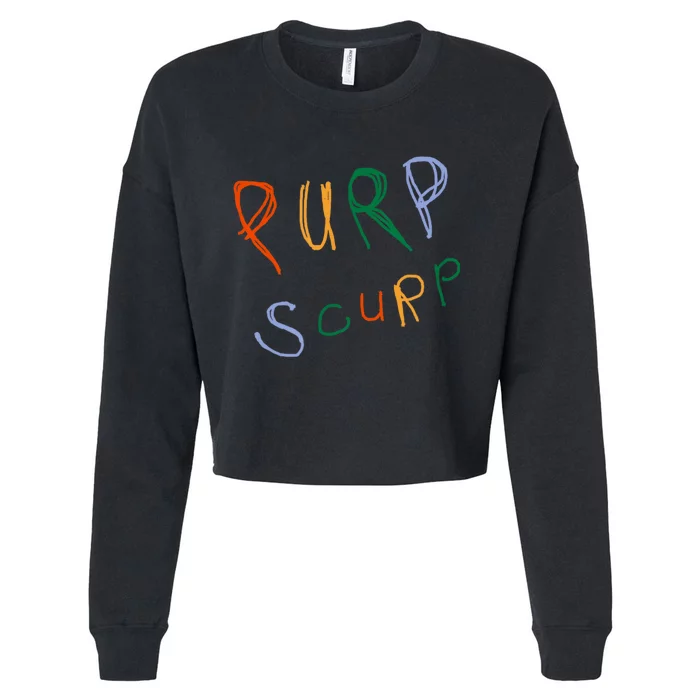 Purp Scurp Cropped Pullover Crew