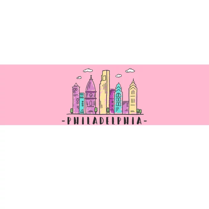 Philadelphia Skyline Pennsylvania Souvenir Gift Bumper Sticker