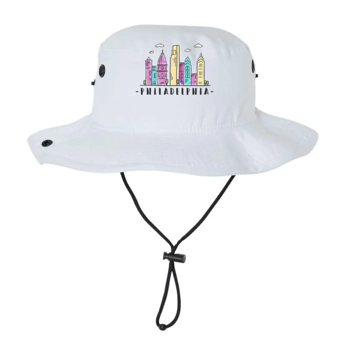 Philadelphia Skyline Pennsylvania Souvenir Gift Legacy Cool Fit Booney Bucket Hat