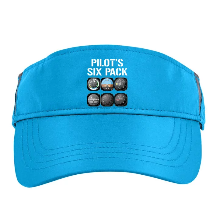 Pilots Six Pack Funny Pilot Aviation Flying Adult Drive Performance Visor