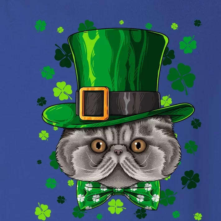 Persian St Patricks Day Cat Leprechaun Hat Shamrock Cool Gift Toddler Long Sleeve Shirt