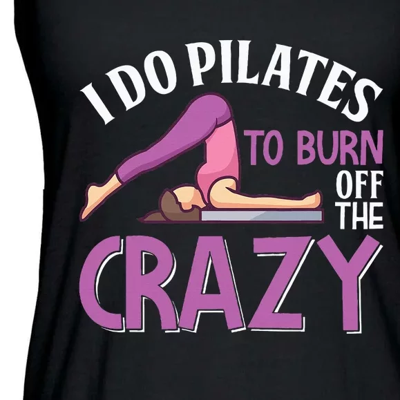 Pilates Saying Pilates Trainer Contrology Instructor Ladies Essential Flowy Tank