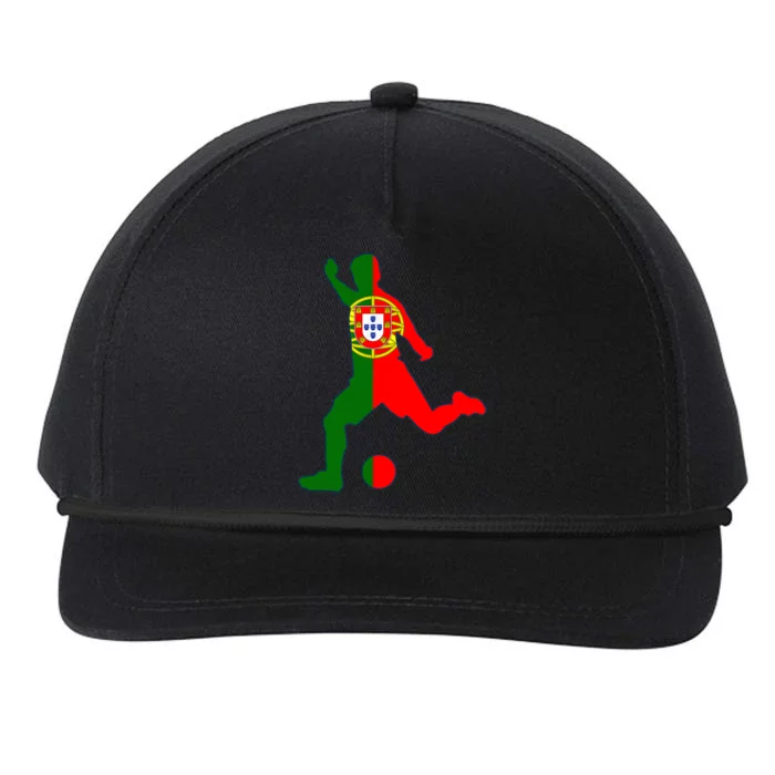 Portugal Soccer Player Portuguese Flag Football Snapback Five-Panel Rope Hat