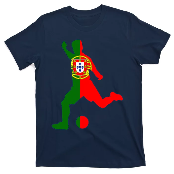 Portugal Soccer Player Portuguese Flag Football T-Shirt