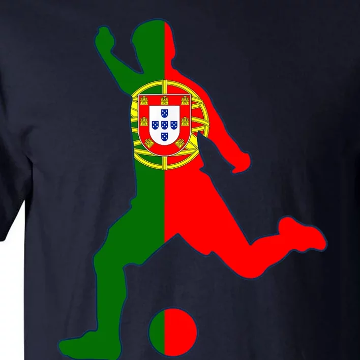 Portugal Soccer Player Portuguese Flag Football Tall T-Shirt