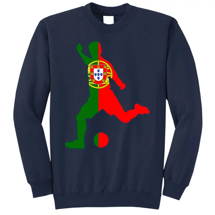 Portugal Soccer Player Portuguese Flag Football Tall Sweatshirt