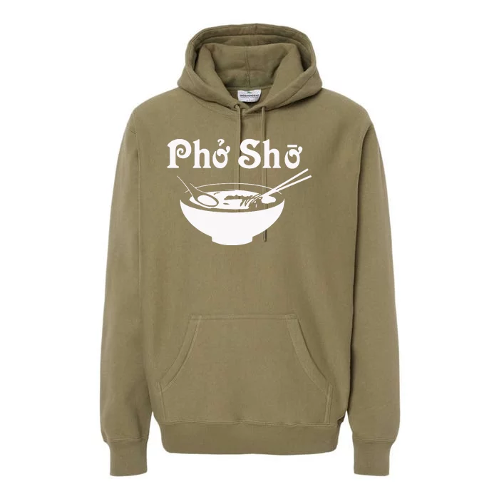 Pho Sho Present Foodie Soup Vietnamese Viet Asian Food Bow Premium Hoodie