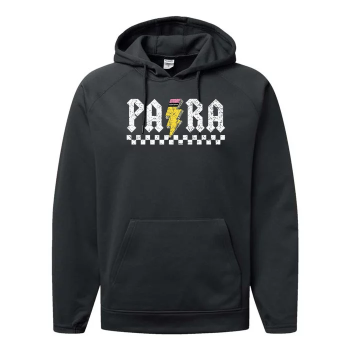 Para Squad Paraprofessional Para Teacher Performance Fleece Hoodie