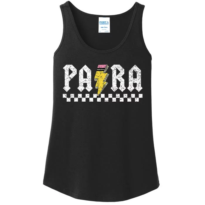 Para Squad Paraprofessional Para Teacher Ladies Essential Tank