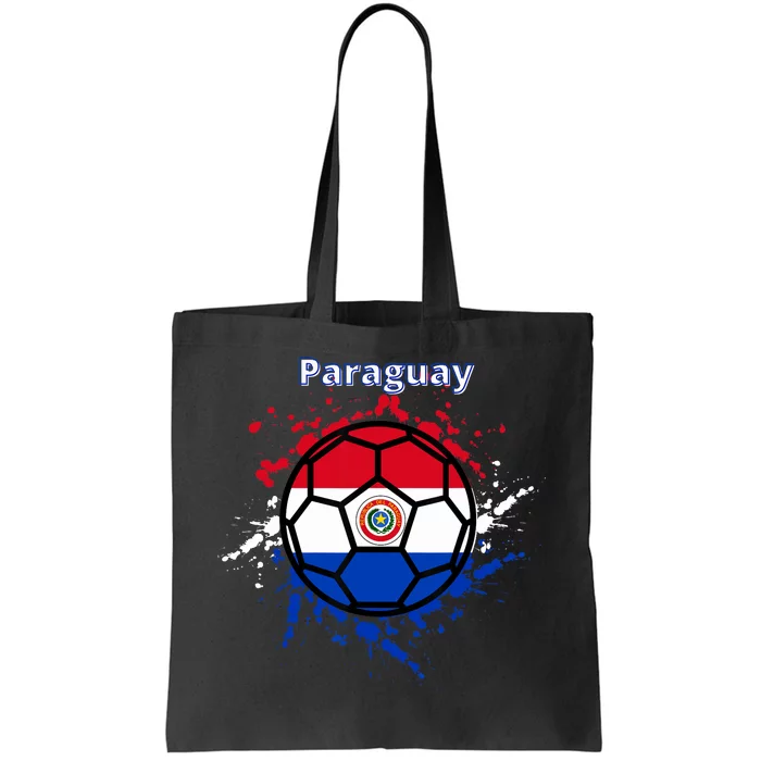 Paraguay Soccer Paraguayan Flag Futbol Fan Jersey Tote Bag