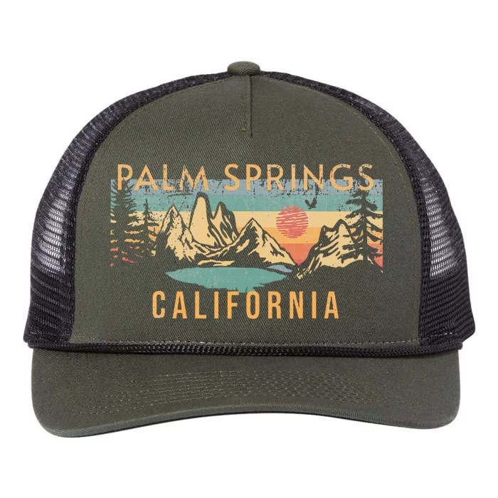 Palm Springs Retro Rope Trucker Hat Cap