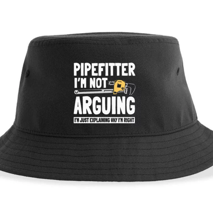 Pipefitter Steamfitter Plumber Tradesman Piping System Sustainable Bucket Hat