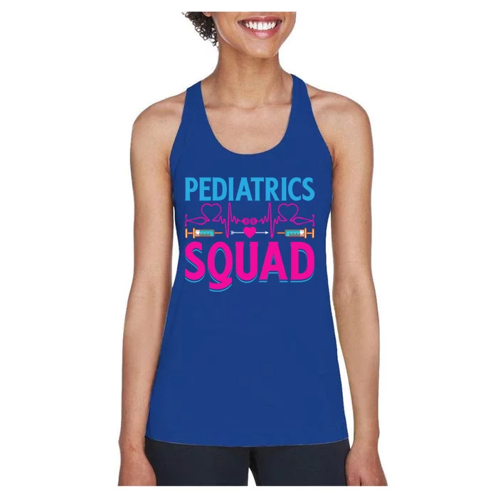 Pediatric Squad Pediatrics Nurse Peds Pt Gift Women's Racerback Tank