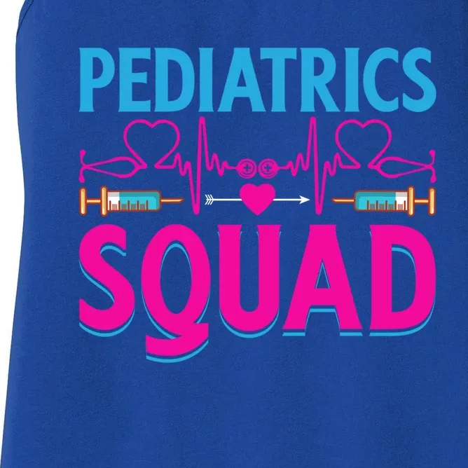 Pediatric Squad Pediatrics Nurse Peds Pt Gift Women's Racerback Tank