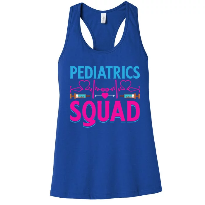 Pediatric Squad Pediatrics Nurse Peds Pt Gift Women's Racerback Tank