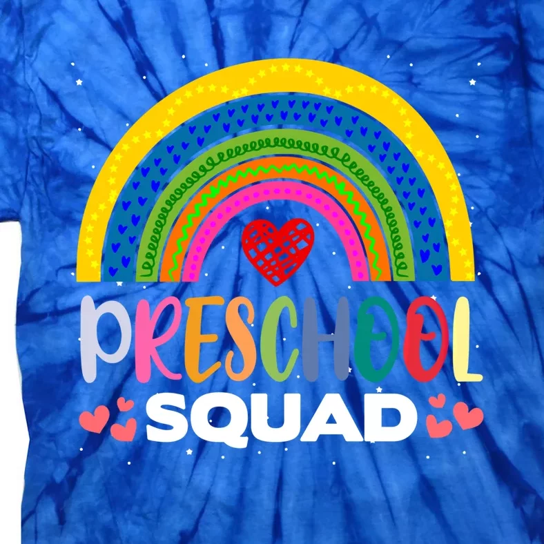 Preschool Squad Pregiftkindergarten Teacher Student Preschooler Great Gift Tie-Dye T-Shirt