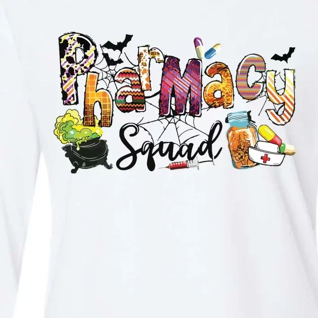 Pharmacy Squad Pills Funny Halloween Costume Pharmacist Womens Cotton Relaxed Long Sleeve T-Shirt