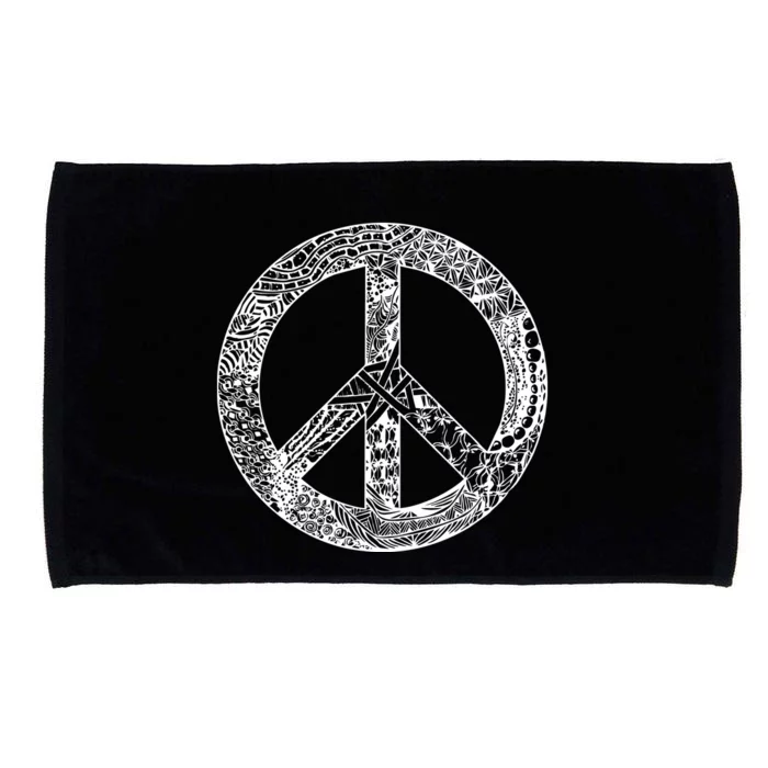 Peace Symbol Microfiber Hand Towel